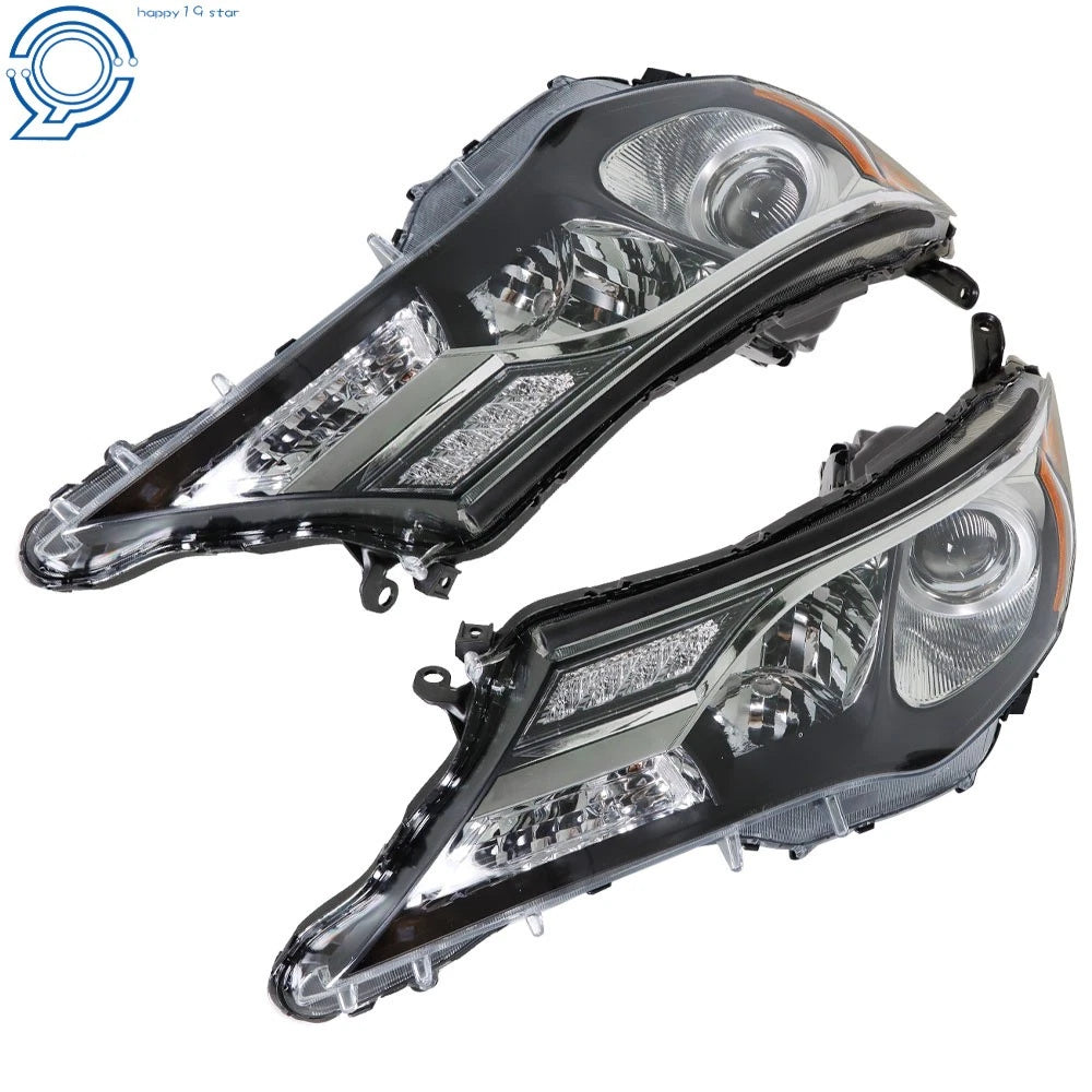 Pair of Halogen Headlights for Toyota RAV4 (2013–2015) Left+Right Side