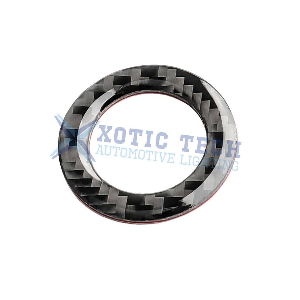 Real Carbon Fiber Engine Start Stop Push Button Ring Trim for Infiniti Q50 (2014-2019)
