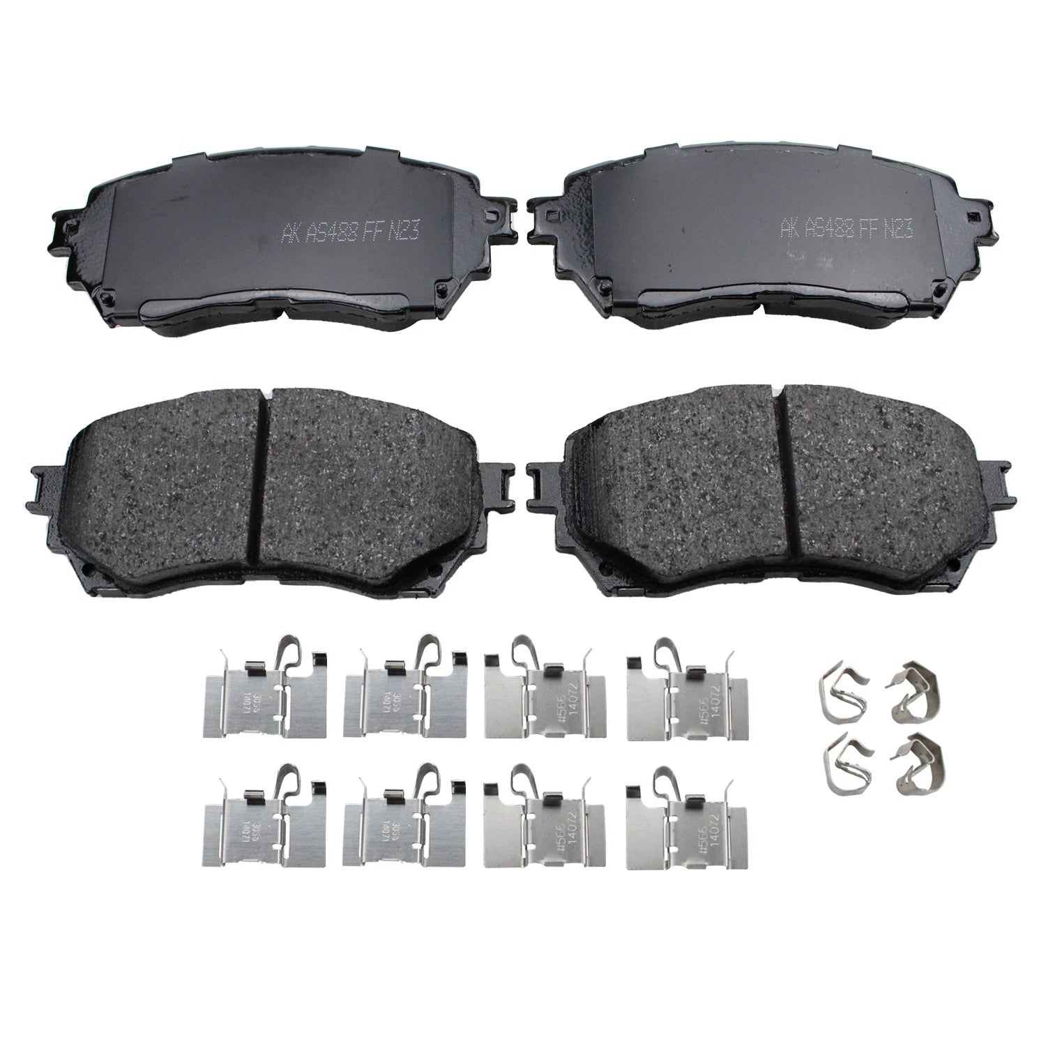 DuraGo Front Rotors & Akebono ProACT Ceramic Brake Pads Kit for Mazda 6 (2019–2021)