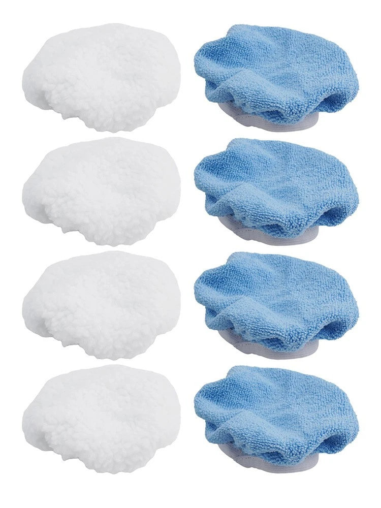 Set of 8 Polishing Pads for Car Polisher 150mm Blue