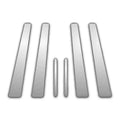 6Pc Chrome Pillar Post Covers For 07-11 Nissan Versa - Upgrade Your Auto P5326