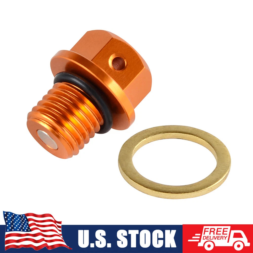 Magnetic Oil Drain Plug M12x1.5 for KTM 125 250 350 450SXF XCF SX (2000–2023)