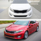 Front Bumper Upper & Lower Radiator Grill Grille Chrome for Kia Optima (2014–2015)
