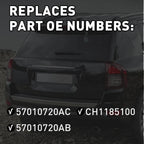 Bumper Reflector for Jeep Compass (2011–2017) - Passenger Side