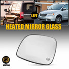 Driver Side Mirror Glass with Backing Plate for Dodge Grand Caravan (2008–2019)