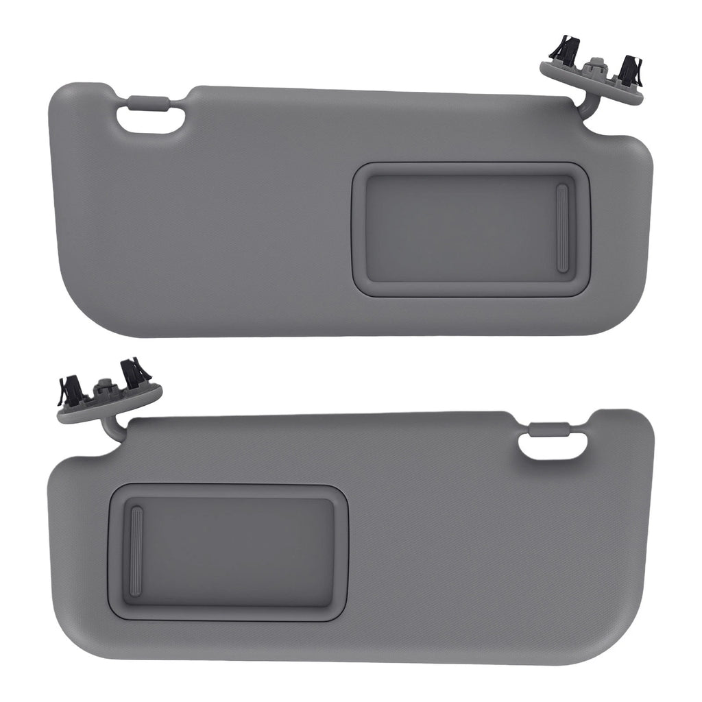 Front Sun Visors Set for Toyota Corolla (2009-2013) Gray