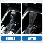 Gear Shift Lever Cover for Chevrolet Trax (2015–2021) Black Gray Stitches