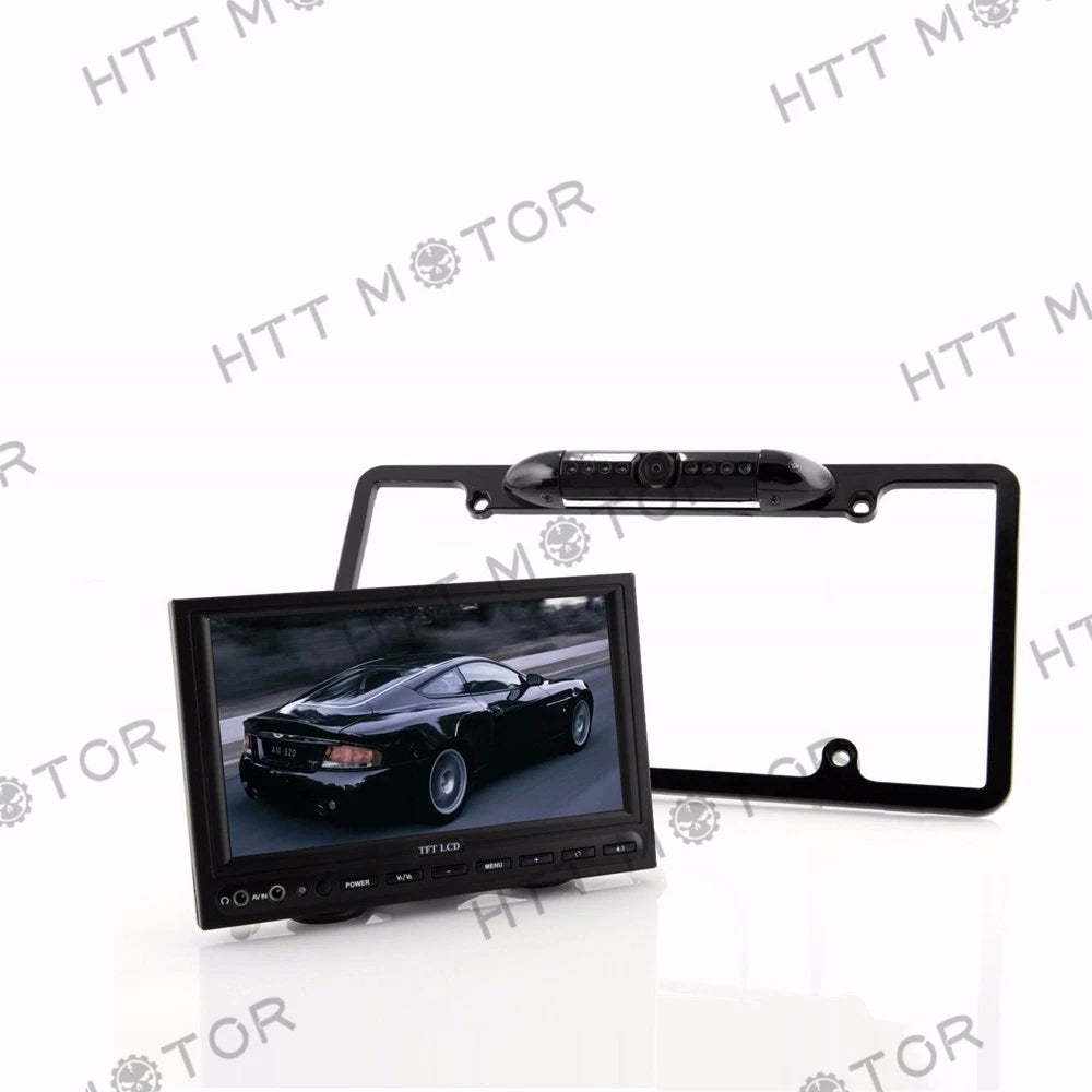 Universal Rear View Camera for Car License Plate Frame (170° Viewing Angle)
