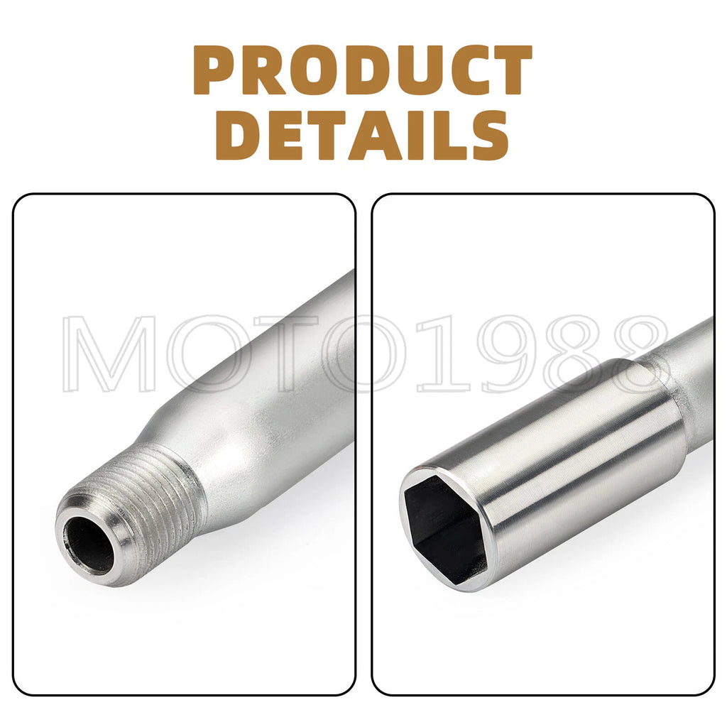 Front Wheel Axle & Nut for Honda CR125R CR250R CRF250R CRF450R (2004–2024)