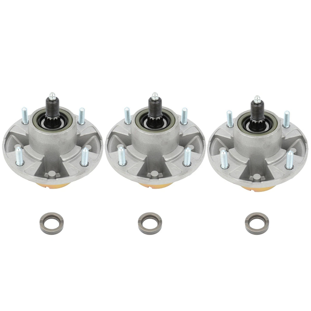 Set of 3 Deck Spindles for John Deere Z425 Z445 (48'' 54'')