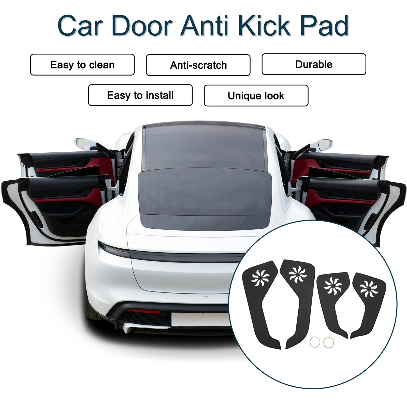 Set of 1 Car Door Anti Kick Pad Sticker Protector for Ford Explorer (2020)