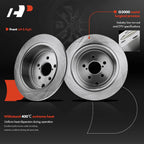 Front Disc Brake Rotors & Ceramic Pads for Hyundai Azera (2012-2017)