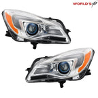 Set of 2 Projector Halogen Headlights for Buick Regal (2014–2017) Chrome