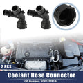 2X Radiator Coolant Pipe Hose Flange 5Q0122291AL for Volkswagen Golf (2015–2021)