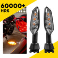 Pair Front Amber Turn Signal Lamps for Kawasaki Z650 Z750 Z800 Z900 (2017–2023)