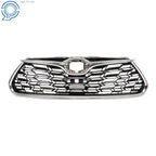 Front Bumper Grille for Toyota Highlander (2020-2022) Chrome Mesh Honeycomb