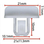 20 pcs Front Bumper Cover Clip Retainer for Vehicle White