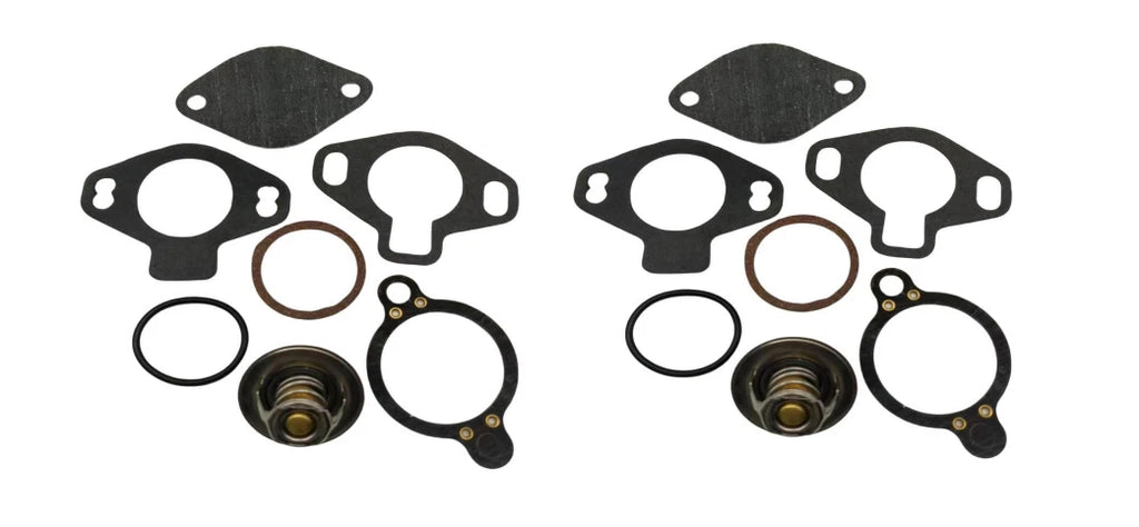 2 Pack Thermostat Kit for Mercruiser 350 454 502 MAG ALPHA BRAVO (807252T4)
