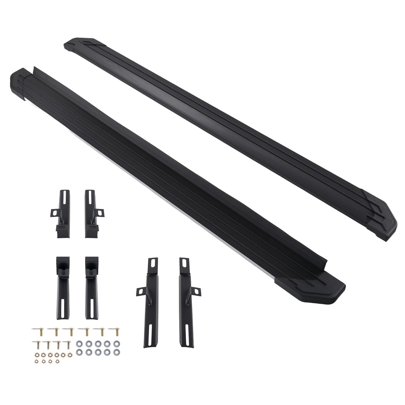 Set of 2 Black Aluminum Side Steps for Jeep Grand Cherokee (2011–2021)
