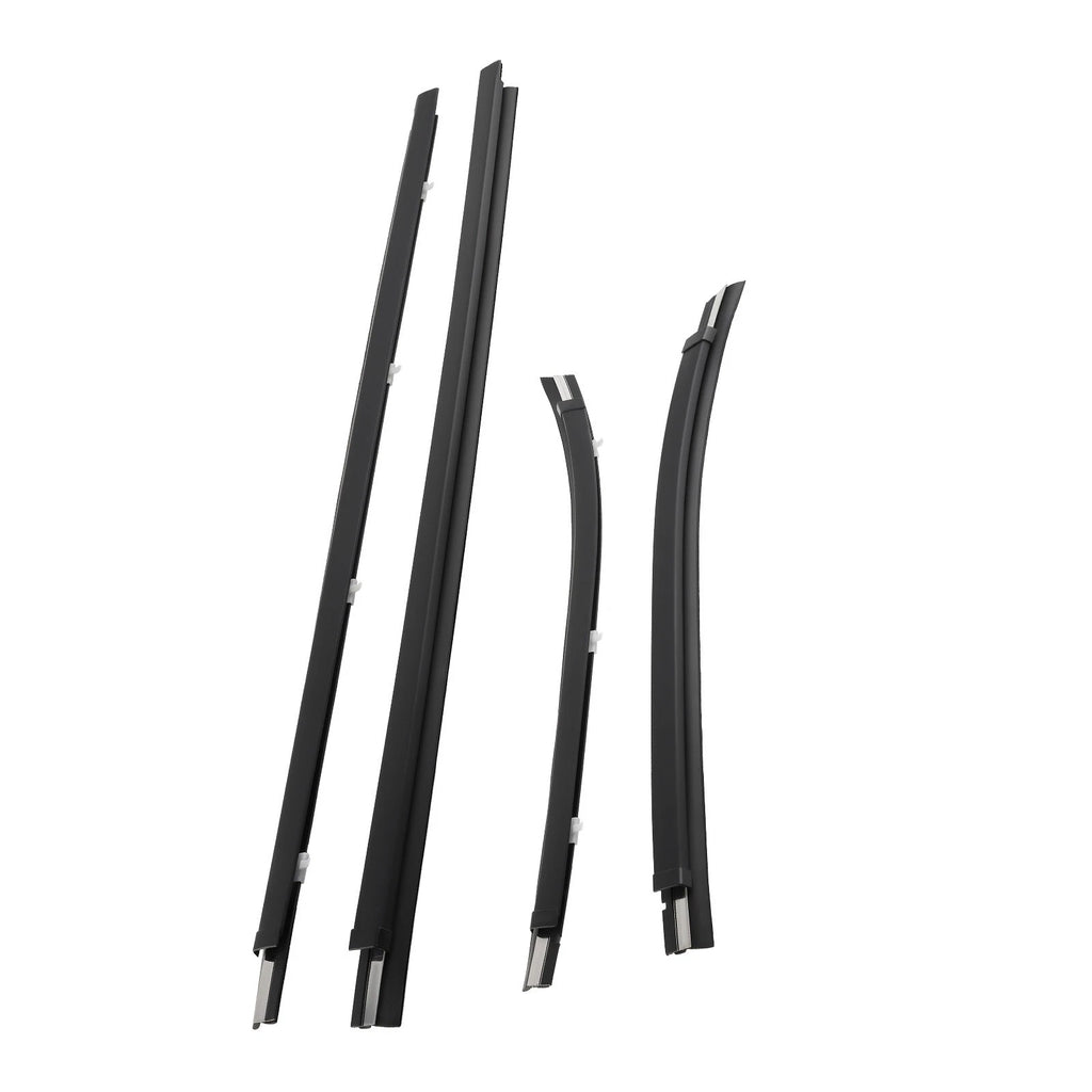 Set of 4 Door Window Moulding Trim Weatherstrip for Toyota Tacoma (1995–2004)