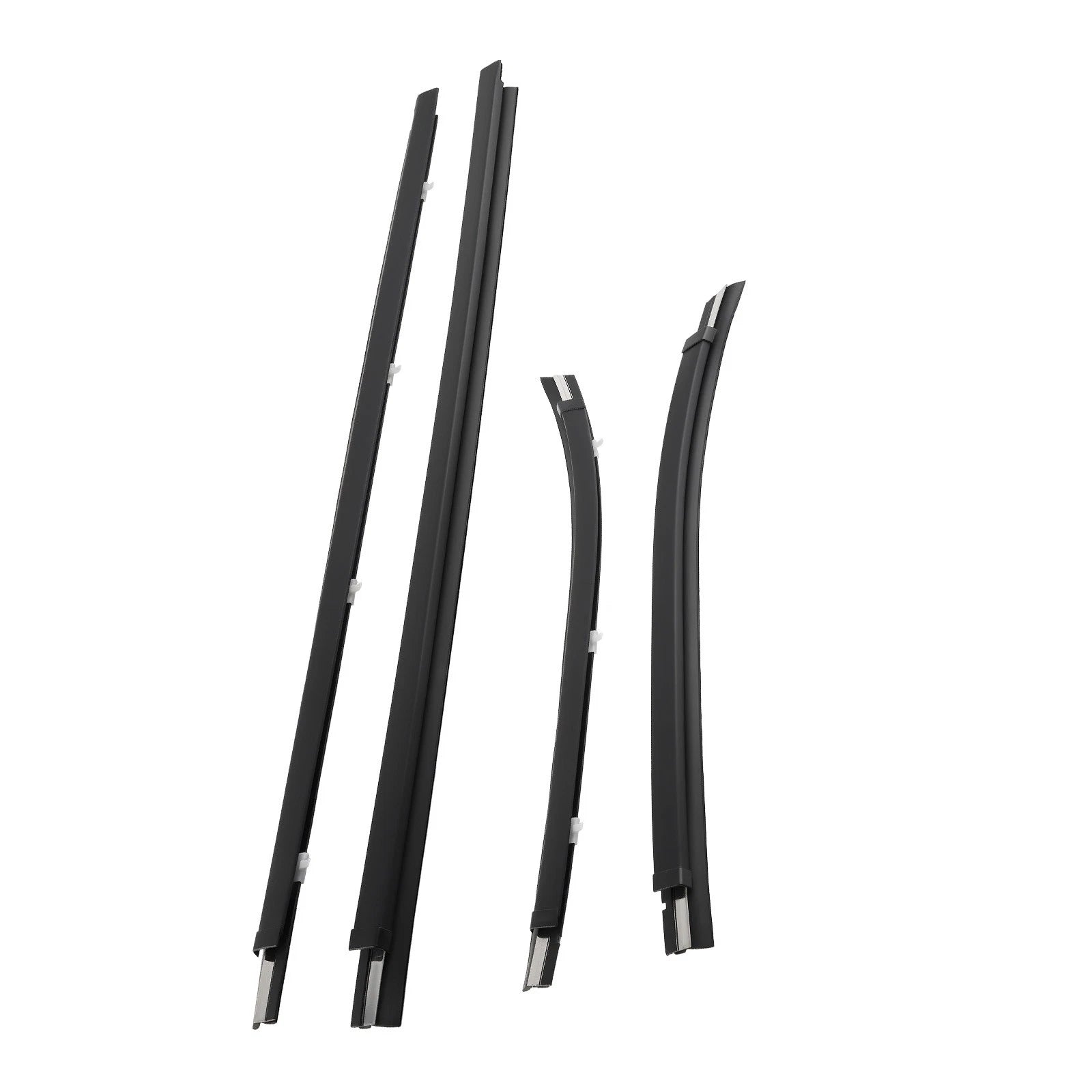 Set of 4 Door Window Moulding Trim Weatherstrip for Toyota Tacoma (1995–2004)