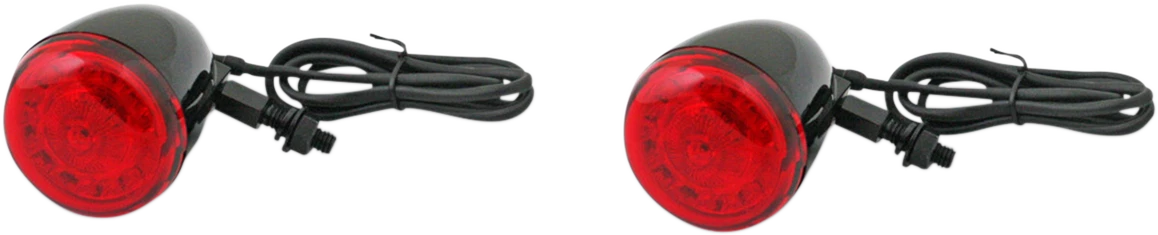 ProBEAM Turn Signals for Universal Fit (Gloss Black/Red)