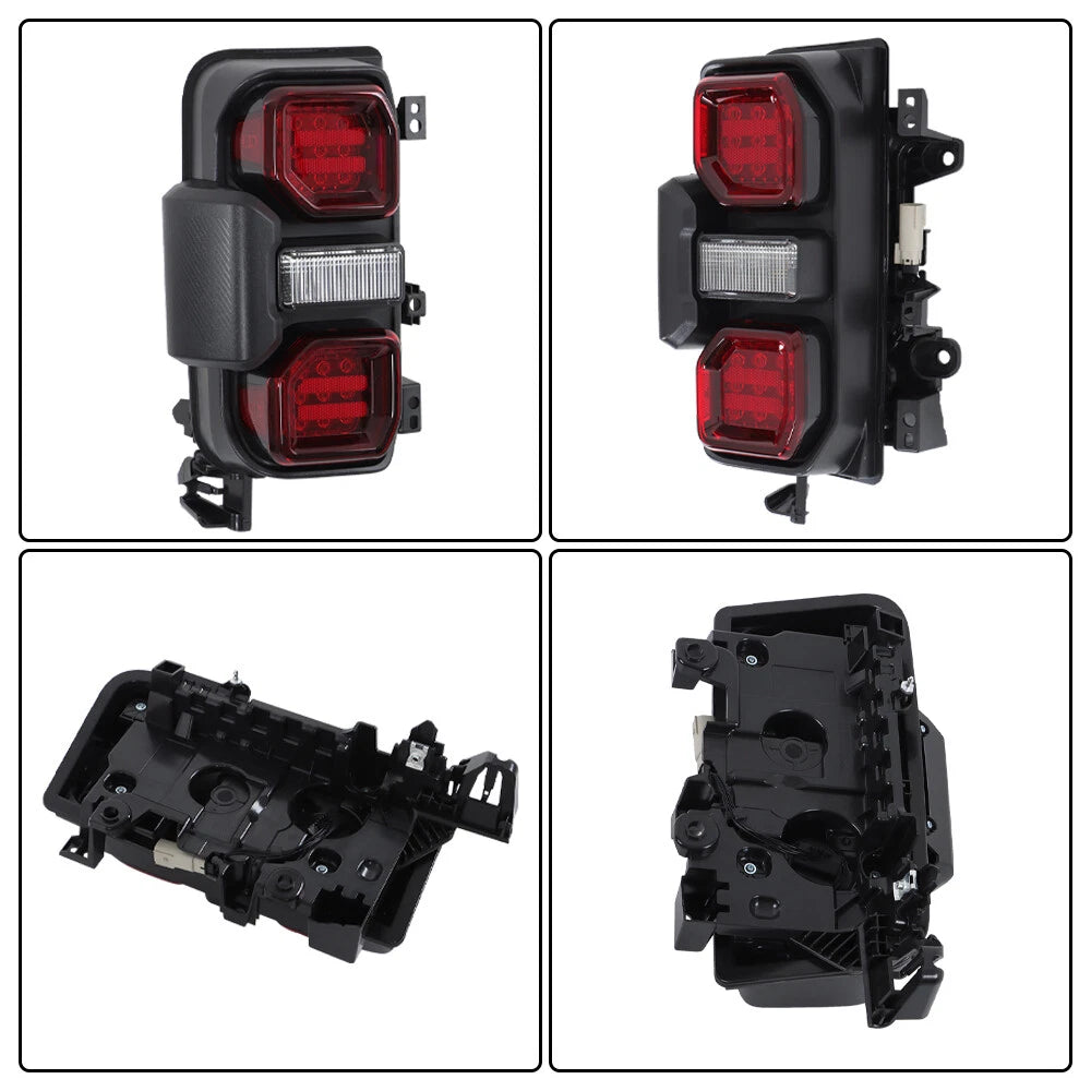 Pair LED Tail Lights for Ford Bronco Raptor (2021-2023) Red Outer Lamps