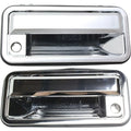 Outside Door Handle Pair Front Chrome Replacement for Chevrolet C1500 (1988–1999)