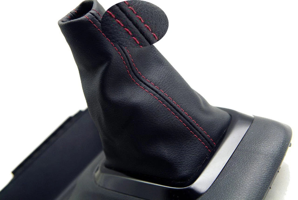 Shift Boot for Honda Civic SI (2012–2015) - Leather with Red Stitching