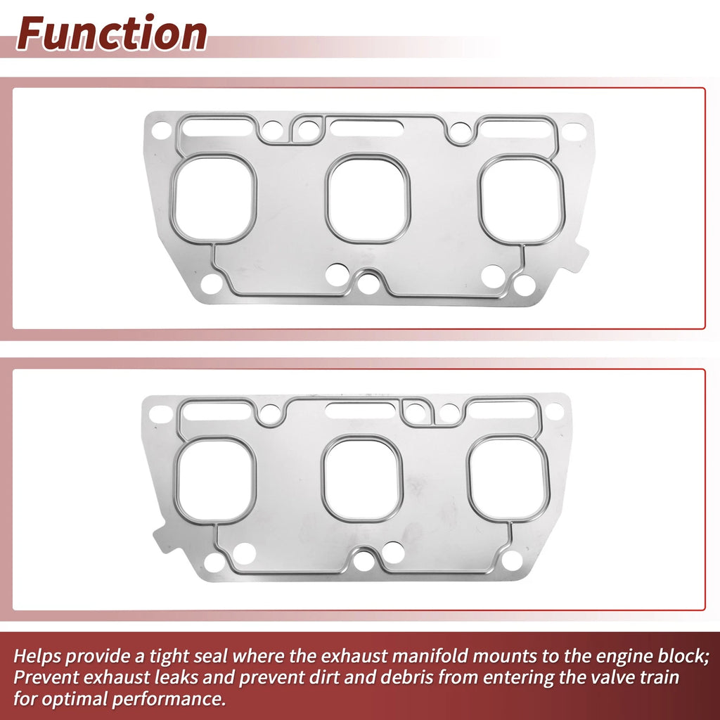 Set of 4 Exhaust Manifold Header Gaskets for Audi A8 D3 (4E2)