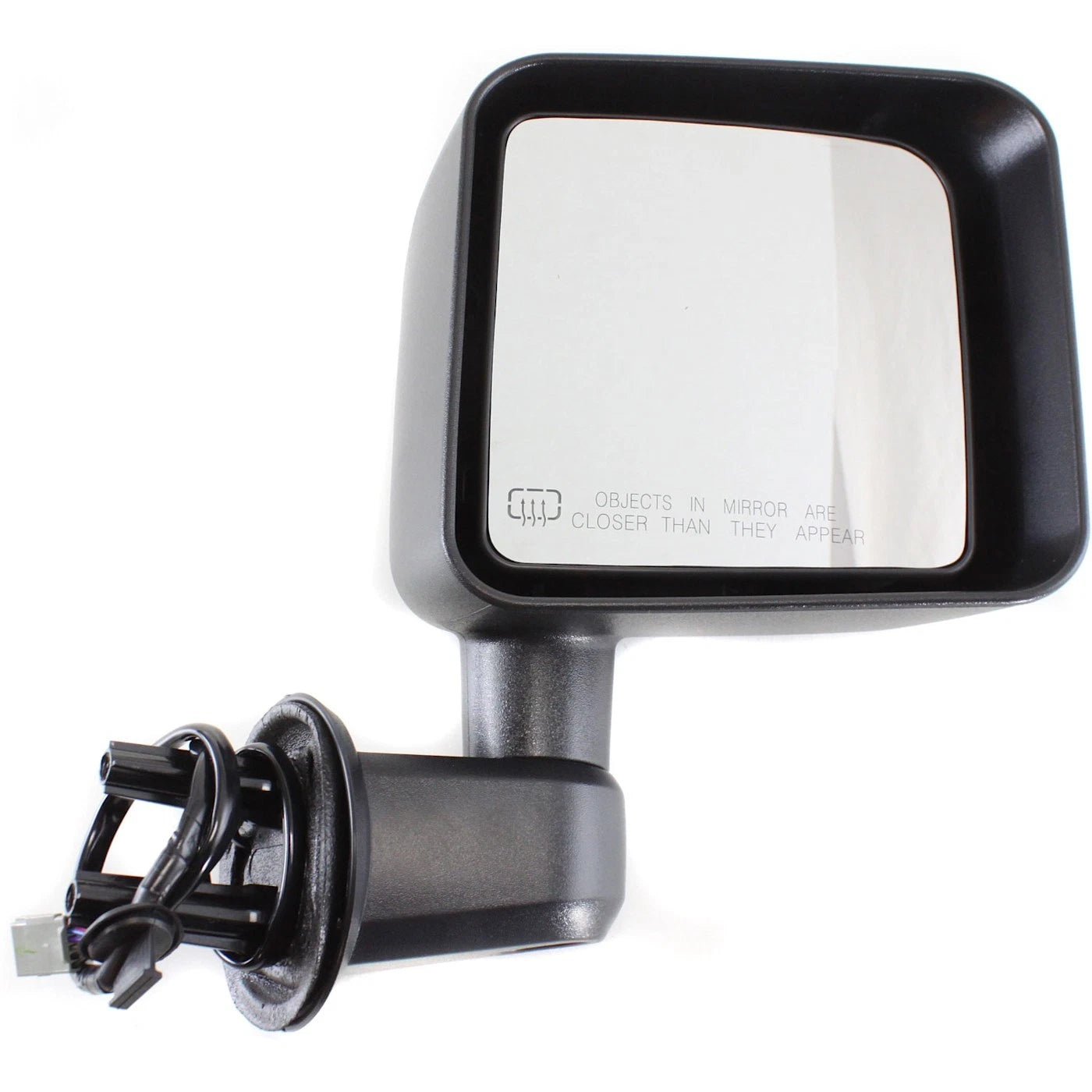 Set of 2 Heated Power Mirrors for Jeep Wrangler (2011–2013) Textured Black