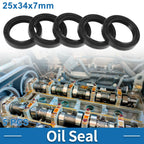Set of 5 Oil Seal Rotary Shaft Seal for Various Models (25x34x7mm)