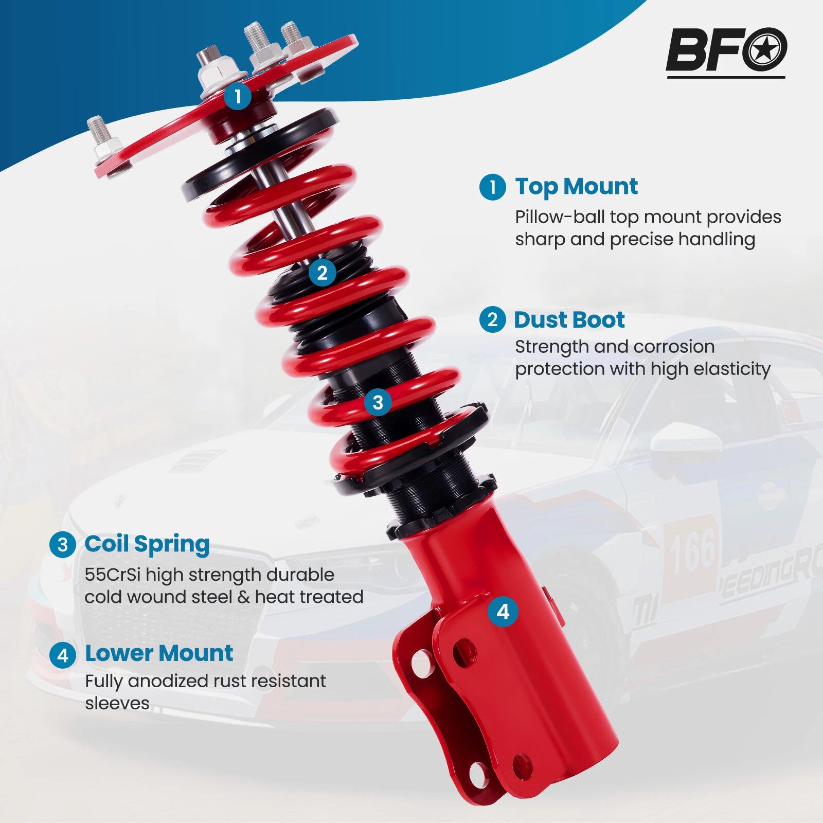 Coilovers for Mitsubishi 3000GT & Dodge Stealth (1991-1999)