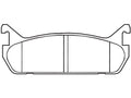 Rear Brake Pad Set for Mazda Protege 1990–1994 (YJ995VT)