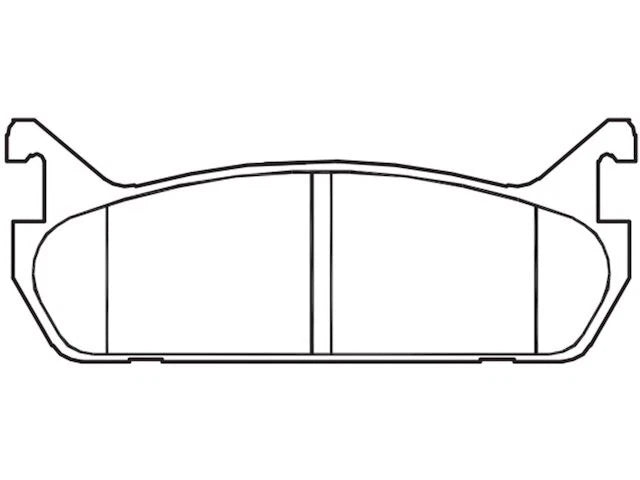 Rear Brake Pad Set for Mazda Protege 1990–1994 (YJ995VT)