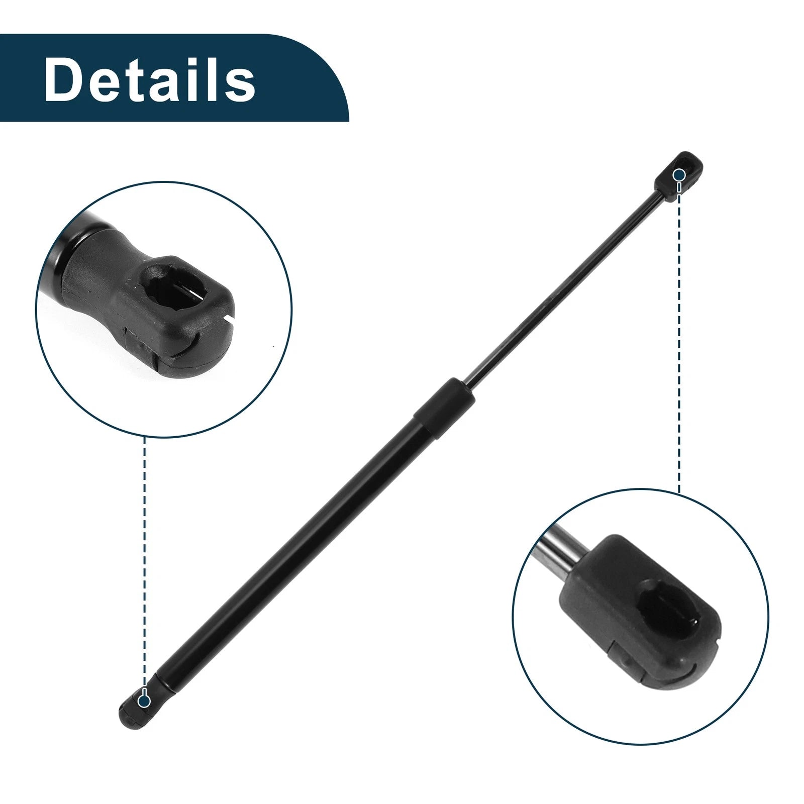 Set of 2 Rear Window Glass Lift Supports for Ford Bronco II (1984–1990)