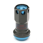 Set of 16 Aluminum Sky Blue Lug Nuts + Keys M12x1.5 22mm OD for Rims