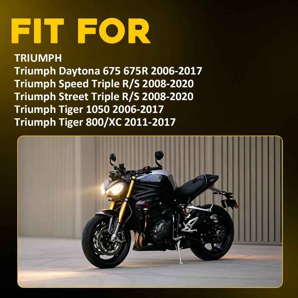 4X Smoke Lens Turn Signal Light for Triumph Daytona 675 (2006–2017)