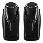 6.5" Black Saddlebag Speaker Lids for Harley Touring Road Street Glide (2014–2023)