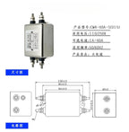 1PC Power Filter CW4-60A-S for EMI (115V/250)