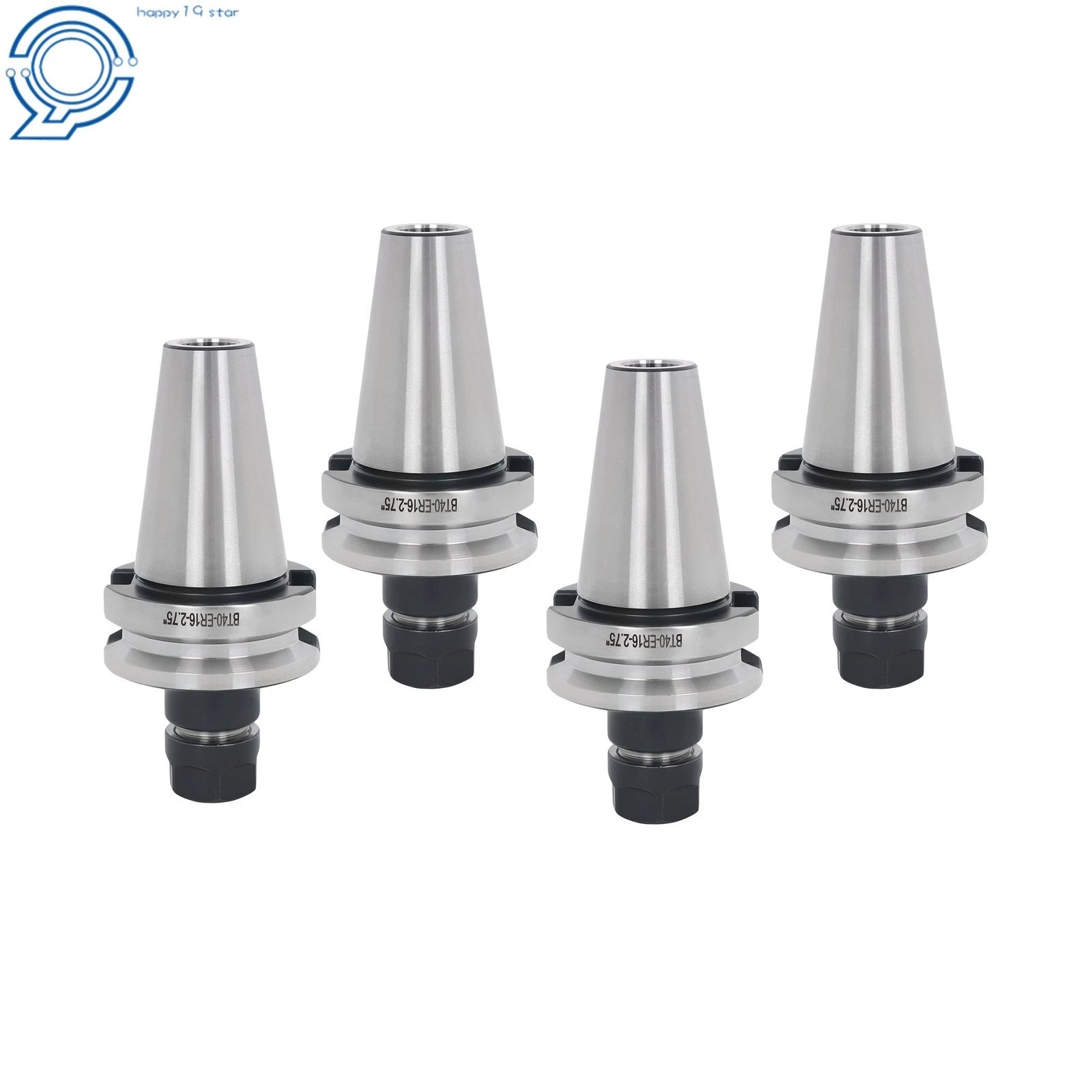Set of 4 Toolholders for CNC Machines (ER16, 70mm Length)