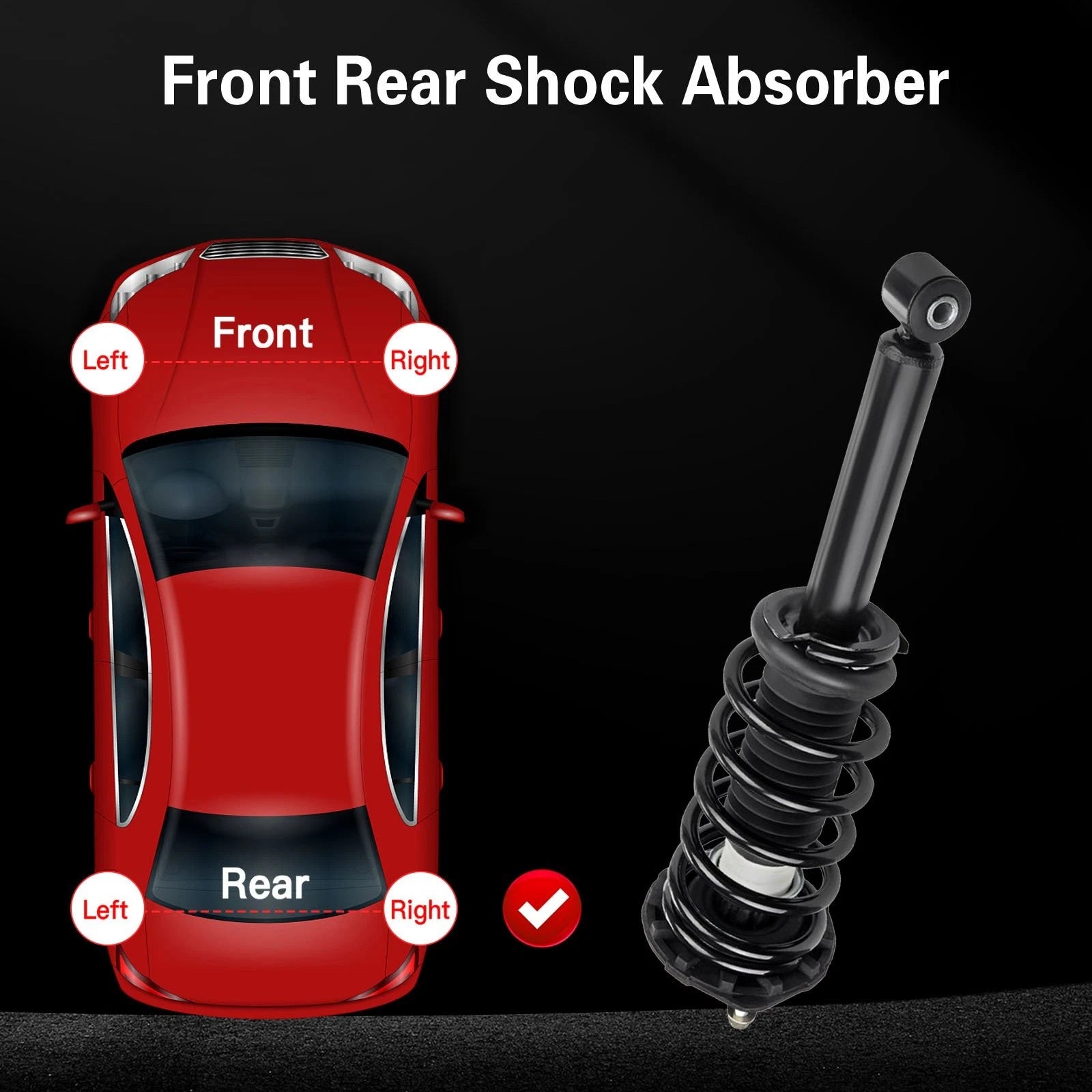 Set of 2 Rear Complete Struts with Coil Spring for Nissan Maxima (2000–2003)