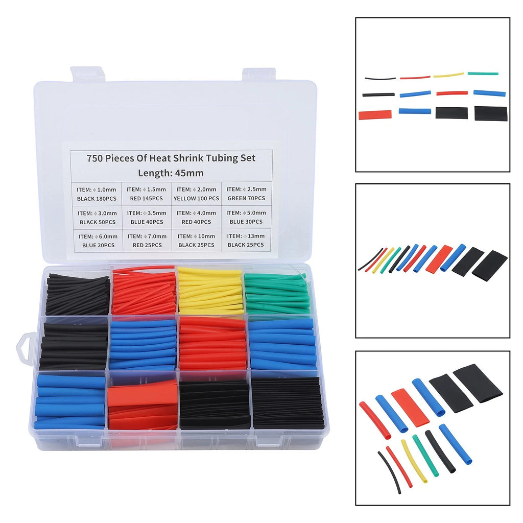 Set of 560 Heat Shrink Tubing Sleeves for Cable Wire Protection
