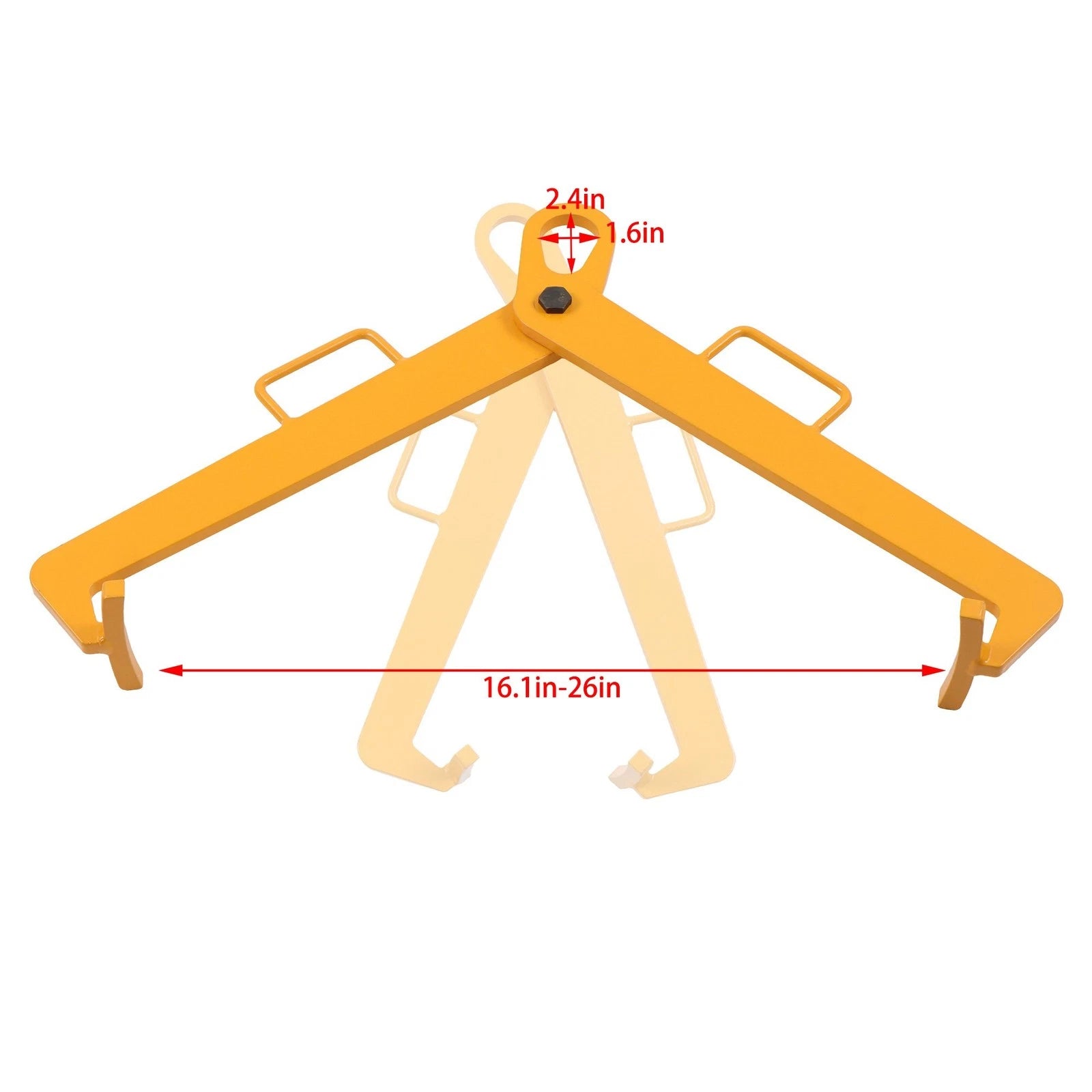 Vertical Drum Clamp Lifter for 55 Gallon Drums (16.1-26 Inch, 1100 LBS)