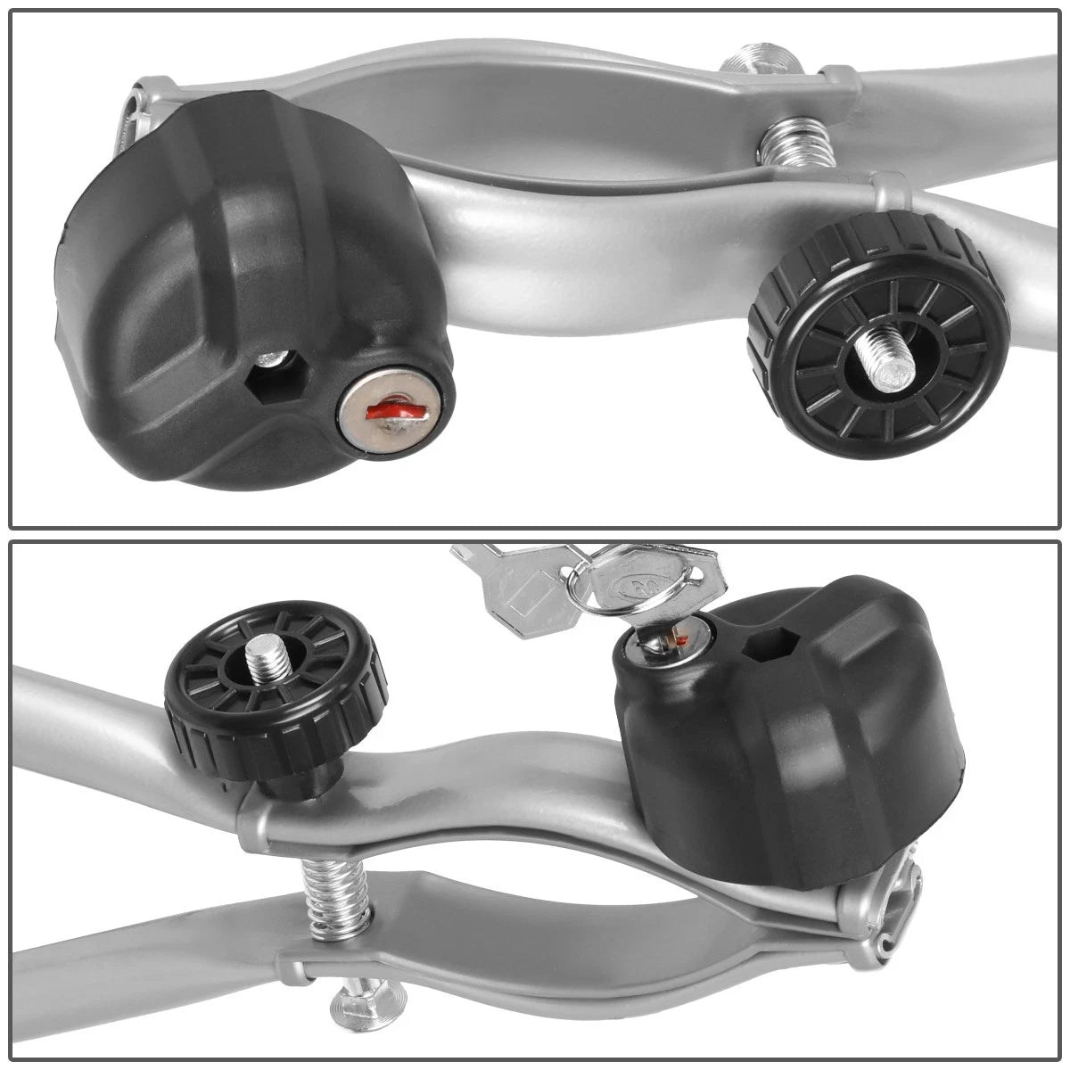Lightweight Aluminum Roof Top Bicycle Mount Rack for Cars (2010–2023)