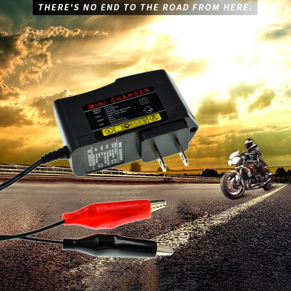 Battery Overvoltage Protection Charger for Motorcycles, ATVs, Lawn Mowers