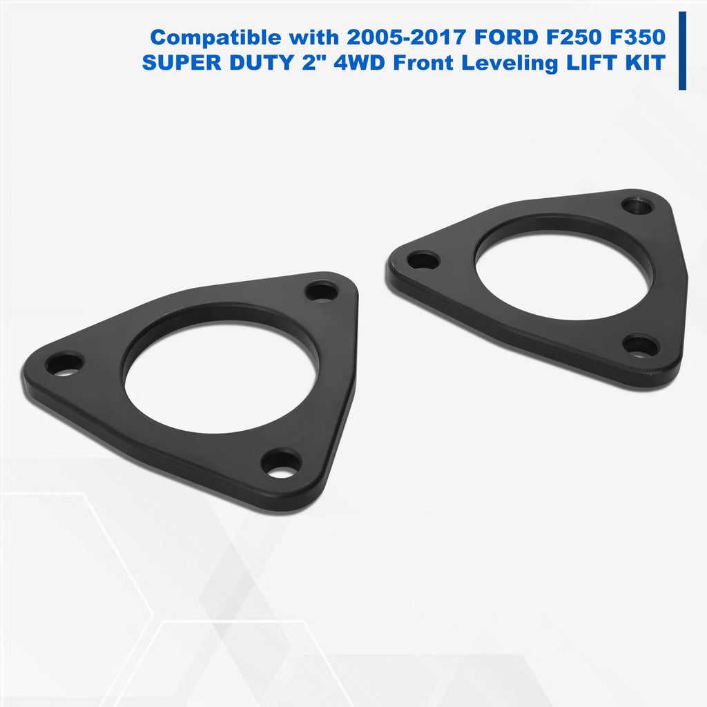 2" Strut Top Mount Lift Kit Spacers for Ford F250 F350 F450 SD (2005–2022)