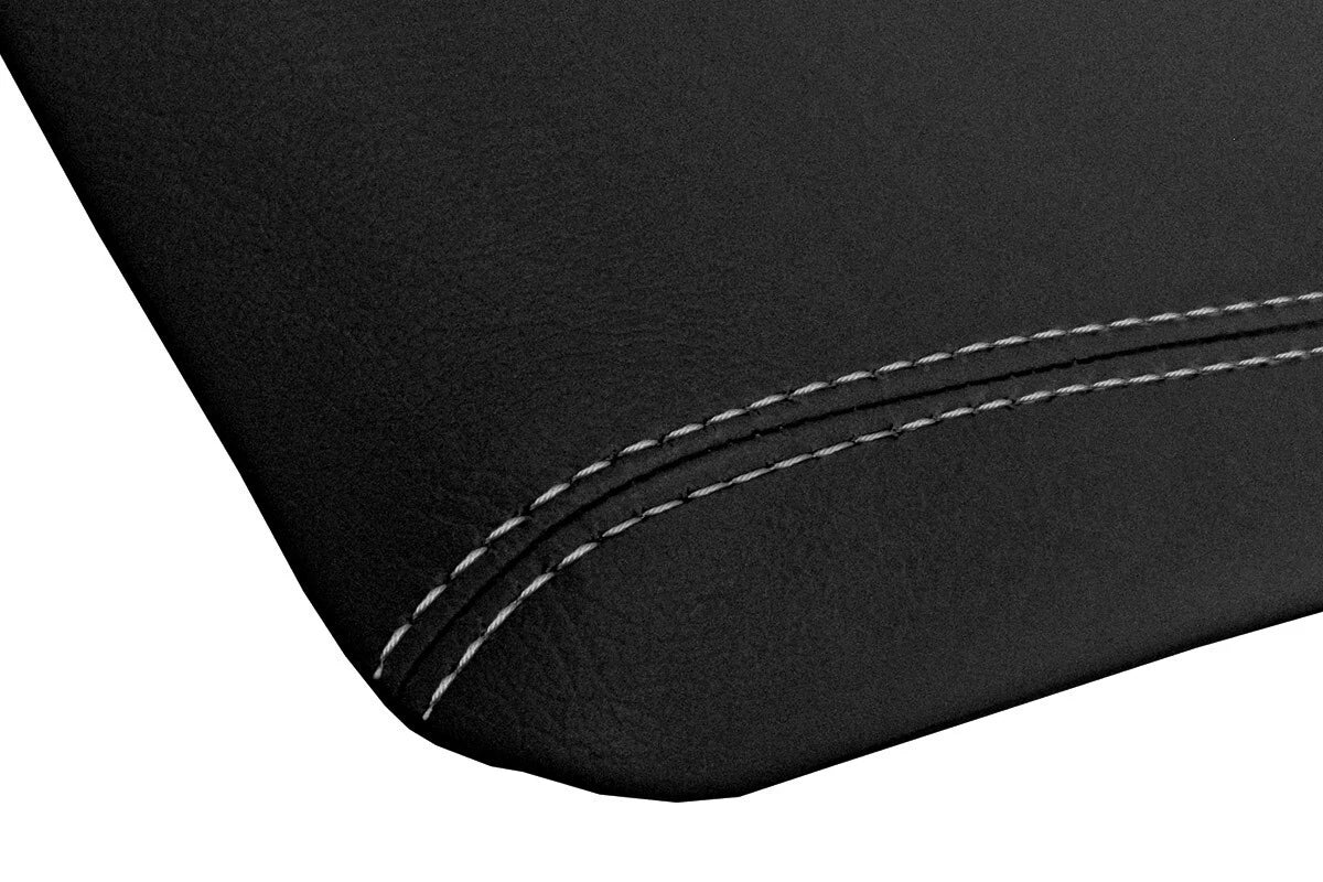 Console Lid Armrest Cover for Subaru Forester XT (2003–2008) Gray Stitch