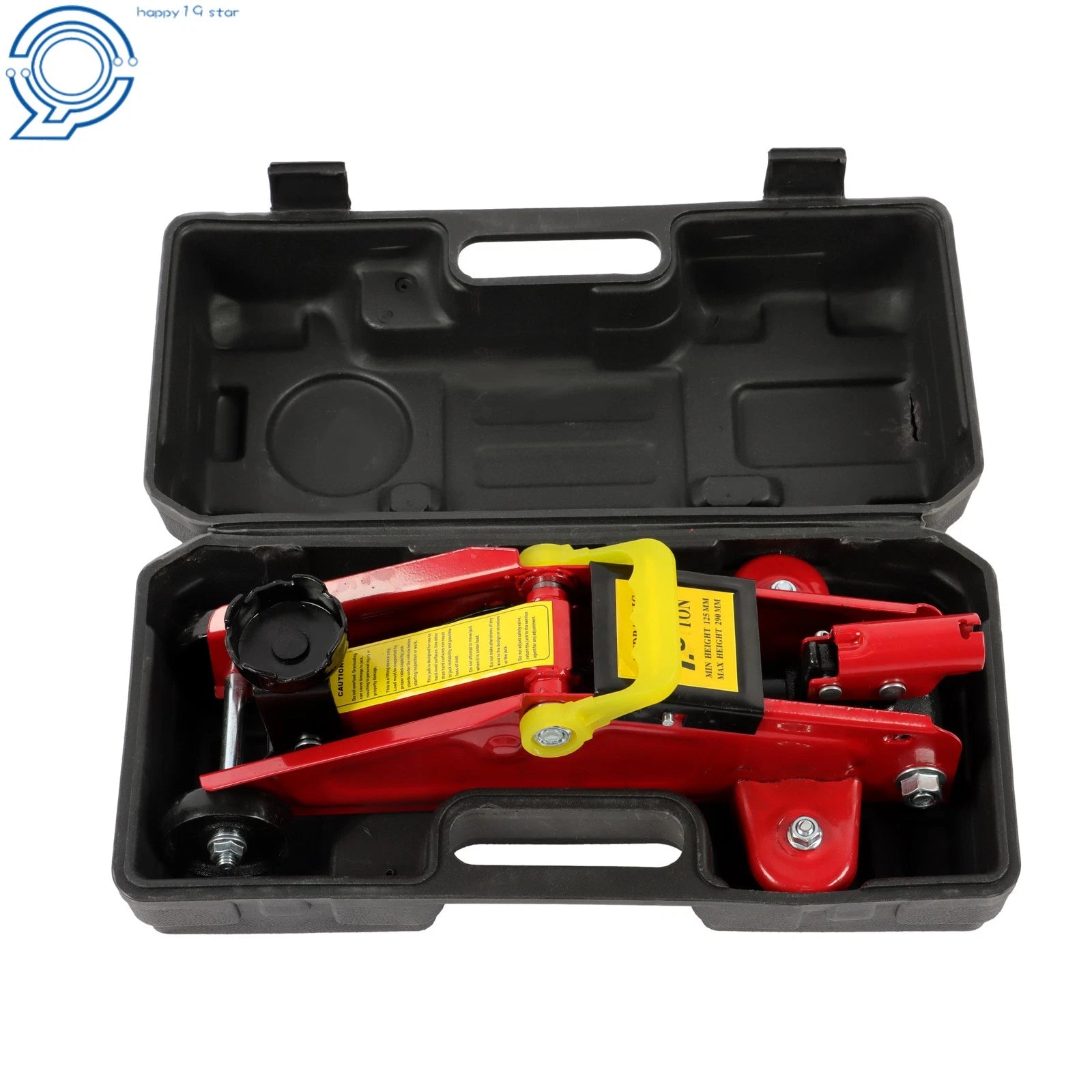 1.5 Ton Hydraulic Floor Jack with Carrying Case for Universal Use