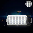 Nuvision White LED License Plate Lights for Nissan 350Z/370Z/GTR/Leaf/G25/G35/G37 (2003–2020)